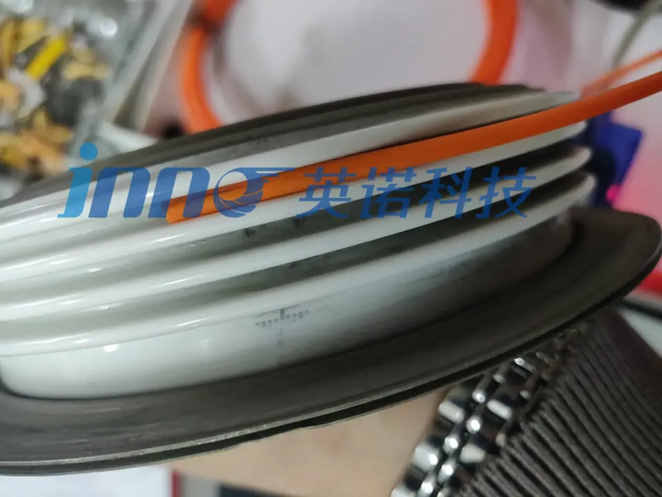 Industrial rectifier cabinet with fiber optic temperature monitoring equipment