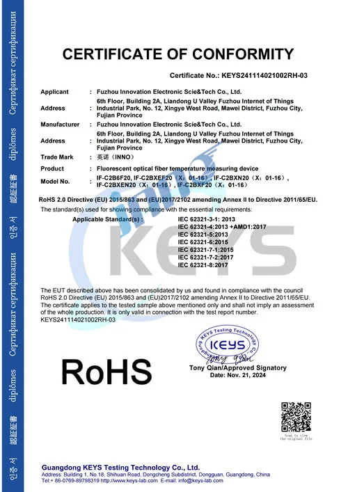 RoHS Test Report document