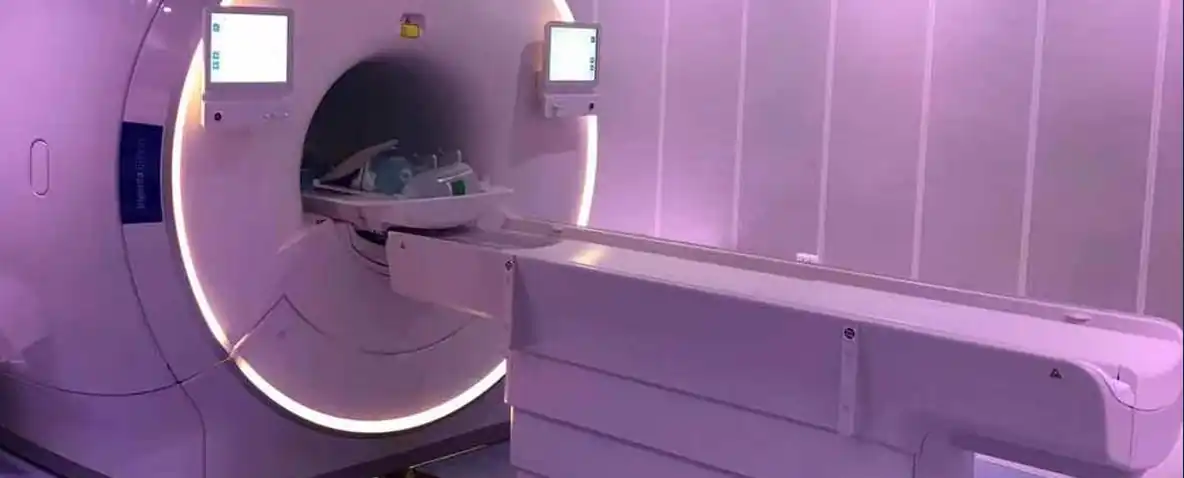 MRI scanner in a specialized medical imaging room