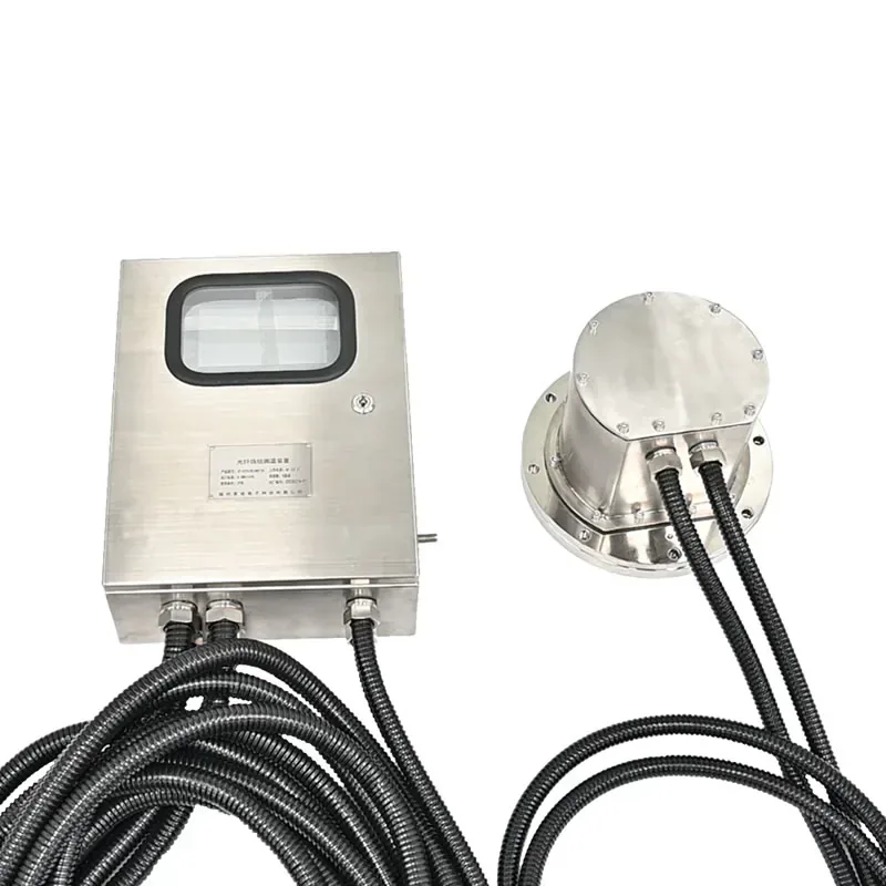 Oil-immersed transformer fiber optic temperature monitoring cabinet and tank interface