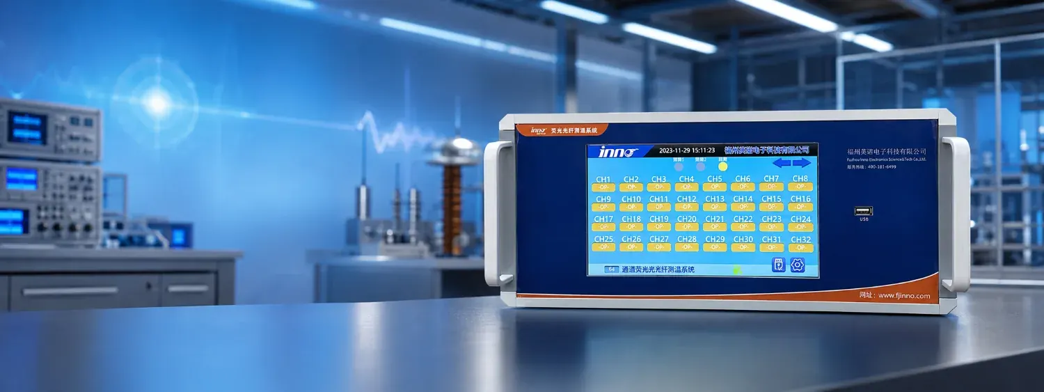 Multi-channel fluorescence fiber optic temperature monitoring equipment